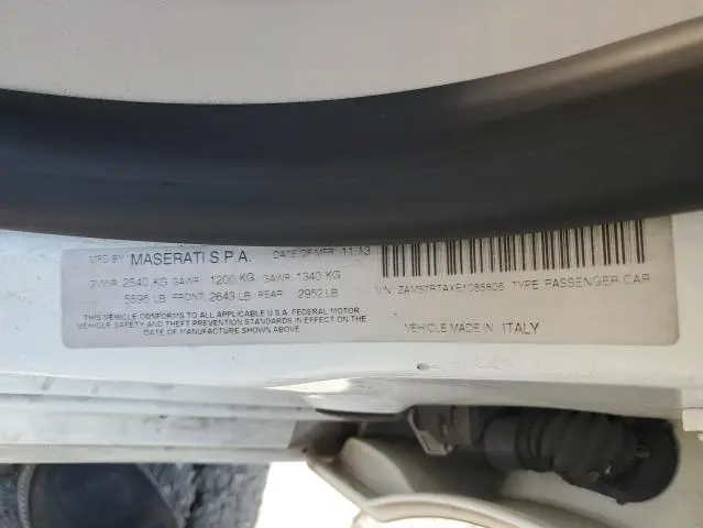 2014 MASERATI GHIBLI S  