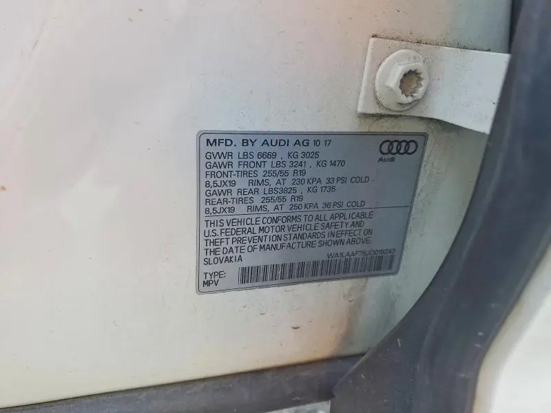 2018 AUDI Q7 PREMIUM PLUS  
