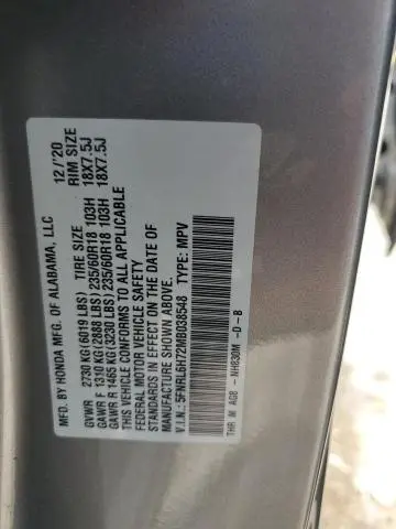 2021 HONDA ODYSSEY EXL  