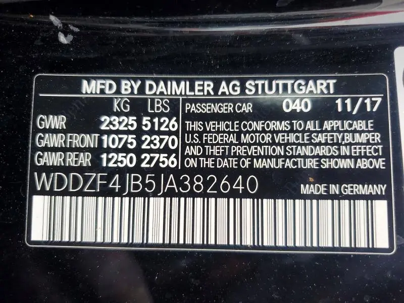 2018 MERCEDES-BENZ E 300  