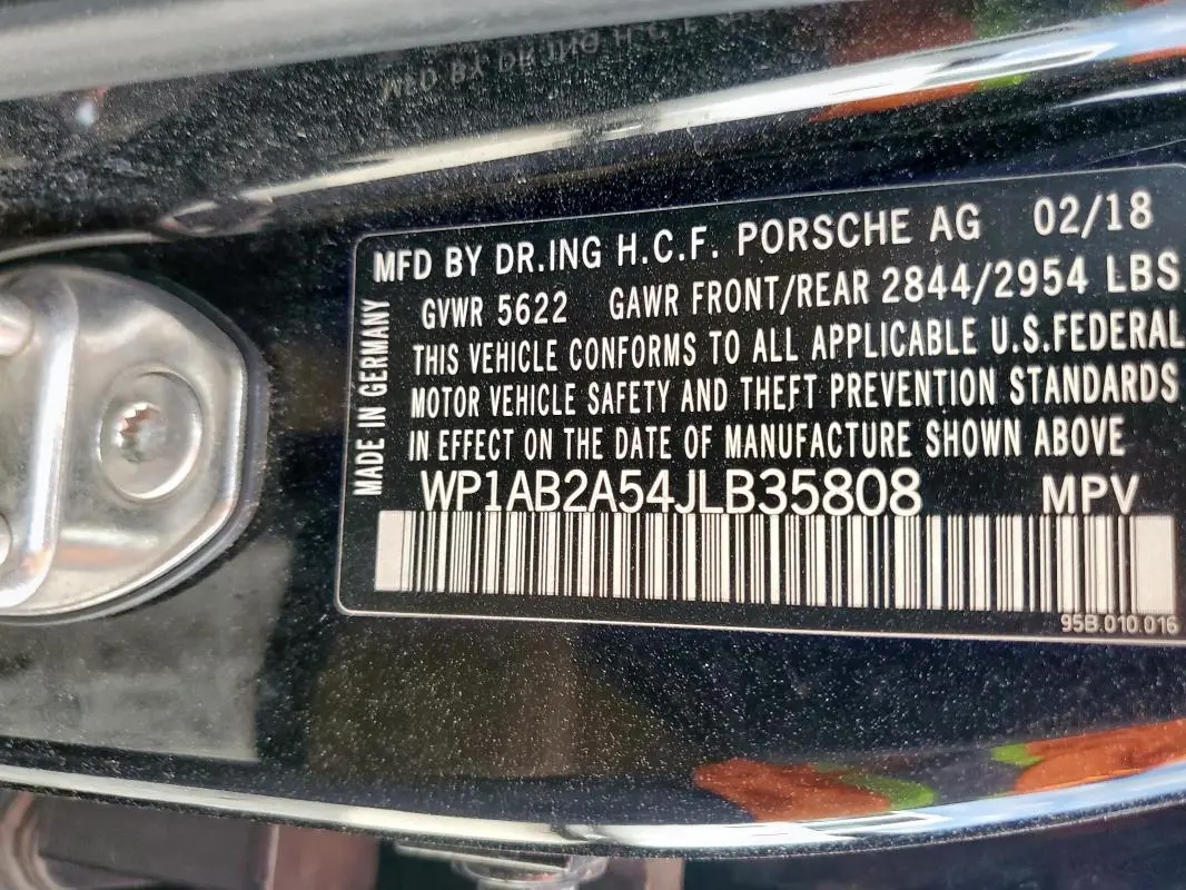 2018 PORSCHE MACAN S  