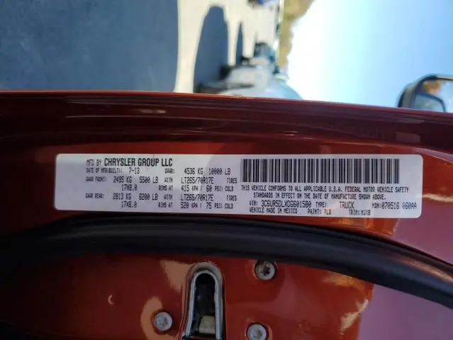 2013 RAM 2500 SLT  