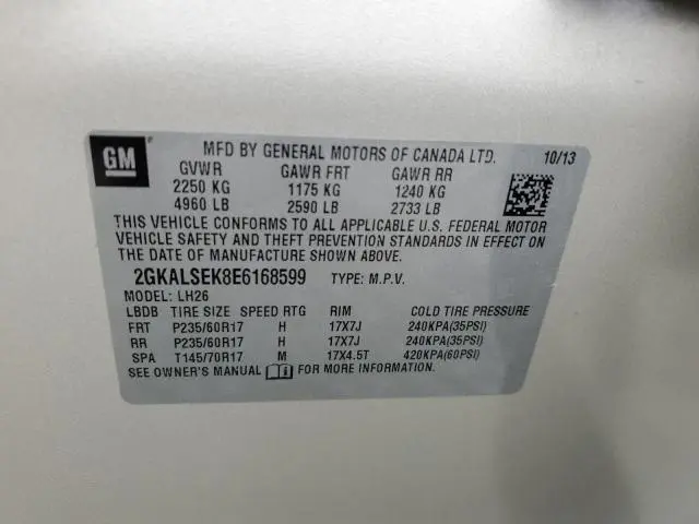 2014 GMC TERRAIN SLT  