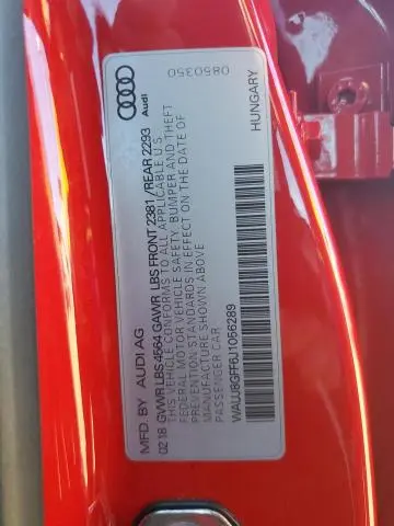 2018 AUDI A3 PREMIUM PLUS  