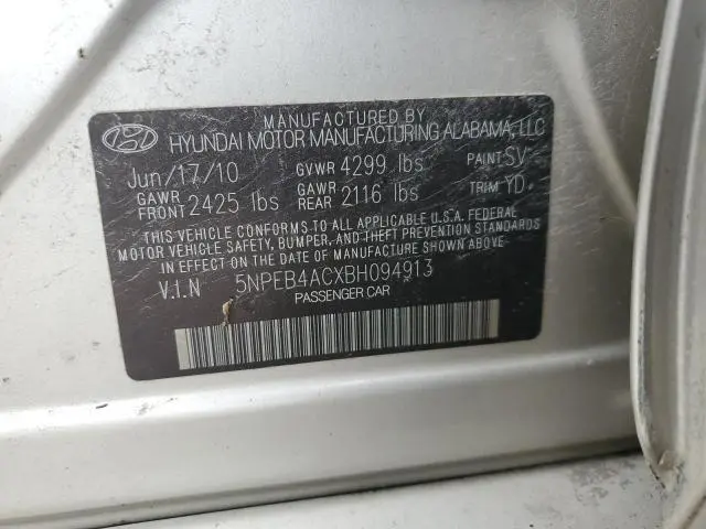 2011 HYUNDAI SONATA GLS  