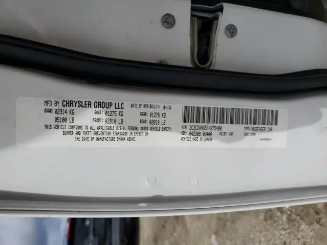 2014 DODGE CHARGER SXT  