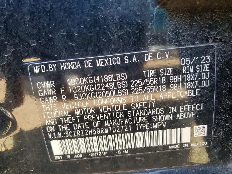 2024 HONDA HR-V SPORT  