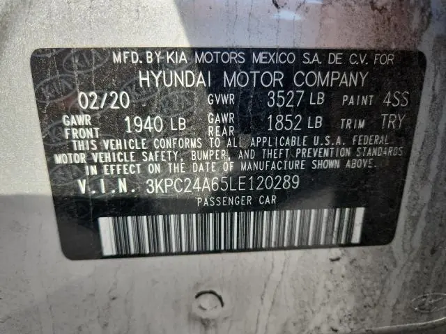 2020 HYUNDAI ACCENT SE