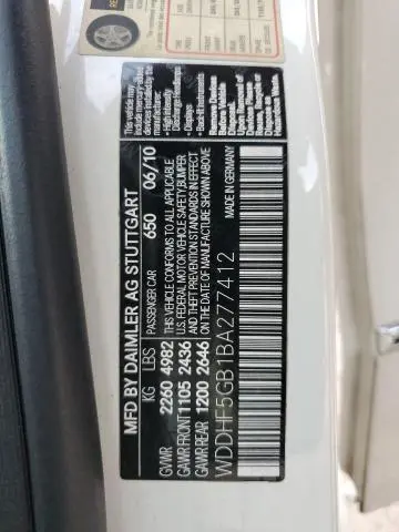 2011 MERCEDES-BENZ E 350  