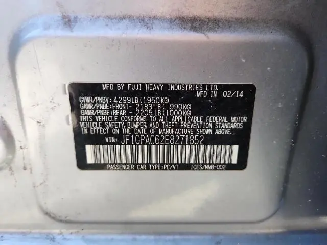 2014 SUBARU IMPREZA PREMIUM  