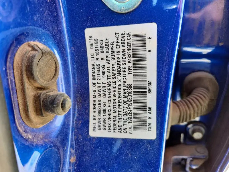 2019 HONDA INSIGHT LX  