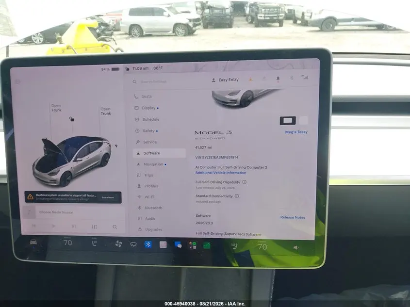2021 TESLA MODEL 3 STANDARD RANGE PLUS REAR-WHEEL DRIVE