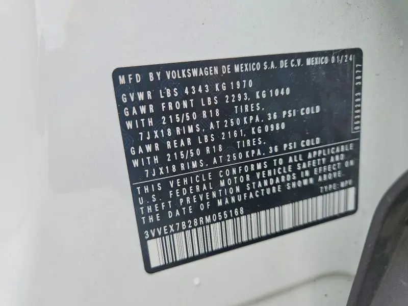 2024 VOLKSWAGEN TAOS SE  