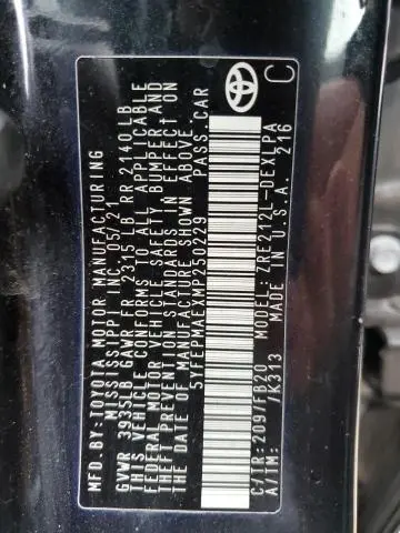 2021 TOYOTA COROLLA LE  