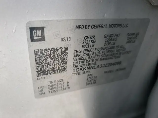 2018 GMC ACADIA SLE  