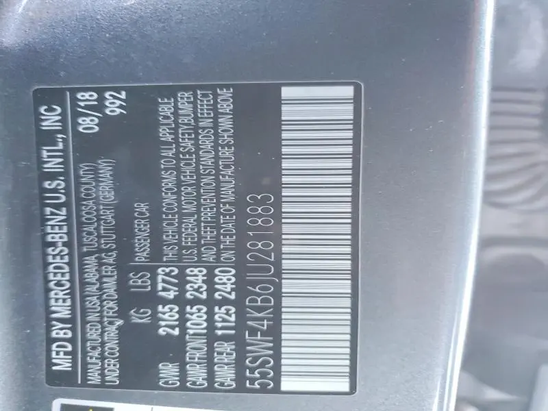 2018 MERCEDES-BENZ C 300 4MATIC  