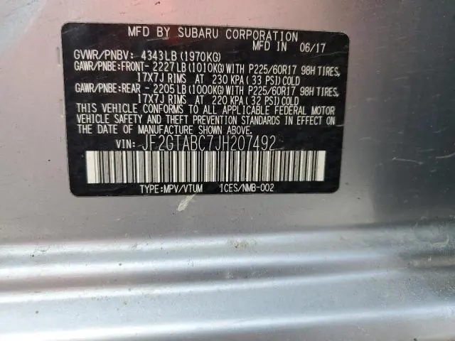 2018 SUBARU CROSSTREK PREMIUM  