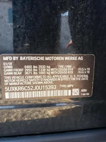 2018 BMW X5 XDRIVE50I  