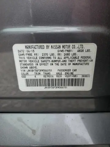 2015 INFINITI Q50 BASE  