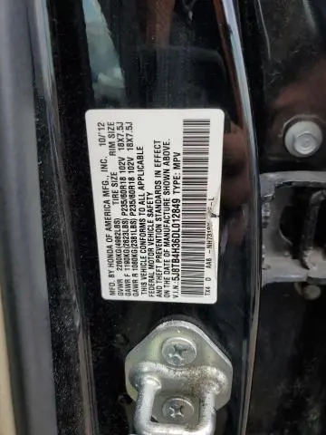 2013 ACURA RDX   