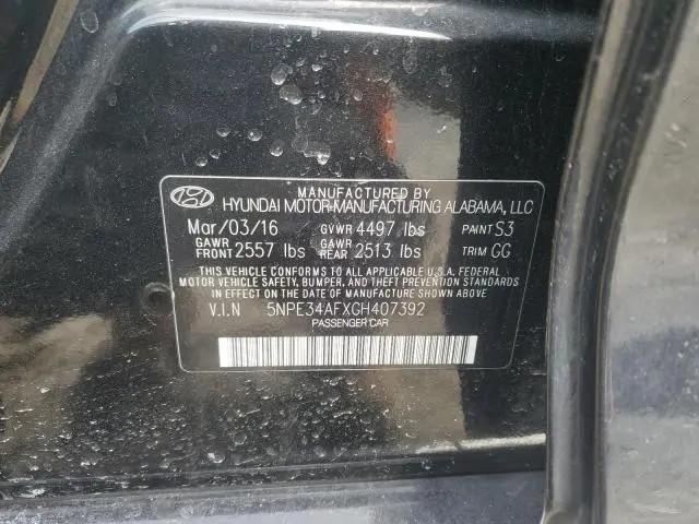 2016 HYUNDAI SONATA SPORT