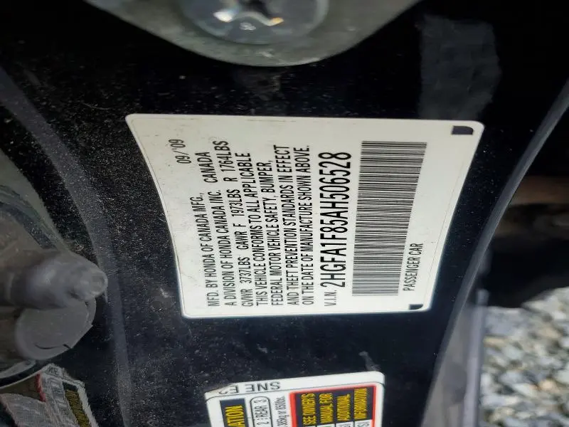 2010 HONDA CIVIC EX  