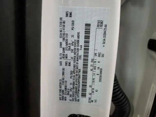 2023 FORD F150 SUPERCREW  