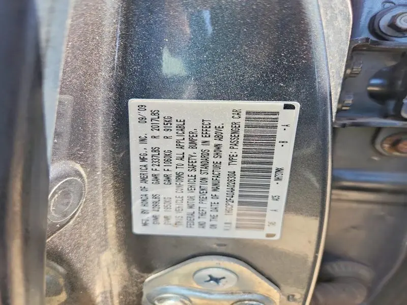 2010 HONDA ACCORD LXP  