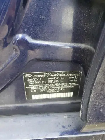 2014 HYUNDAI SONATA GLS  