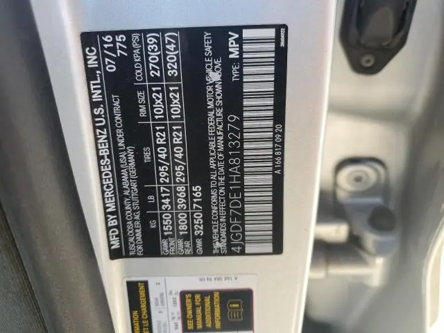 2017 MERCEDES-BENZ GLS 550 4MATIC  