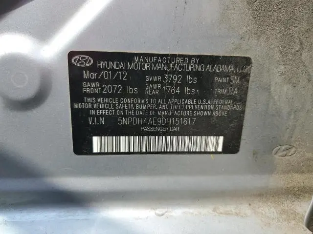 2013 HYUNDAI ELANTRA GLS  