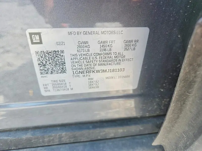 2021 CHEVROLET TRAVERSE LS  