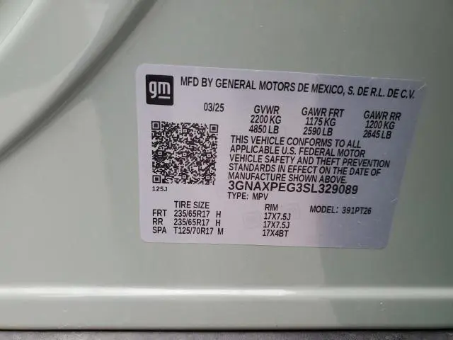 2025 CHEVROLET EQUINOX LT  