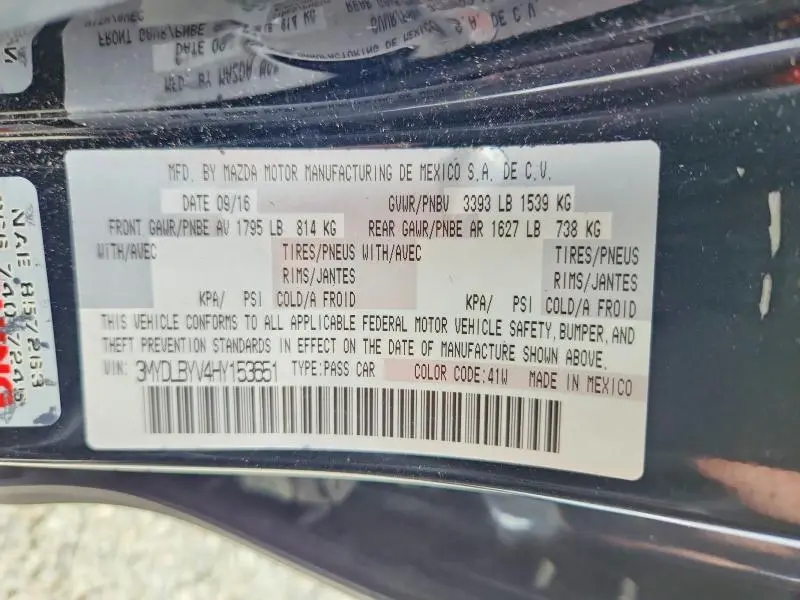 2017 TOYOTA YARIS IA BASE  