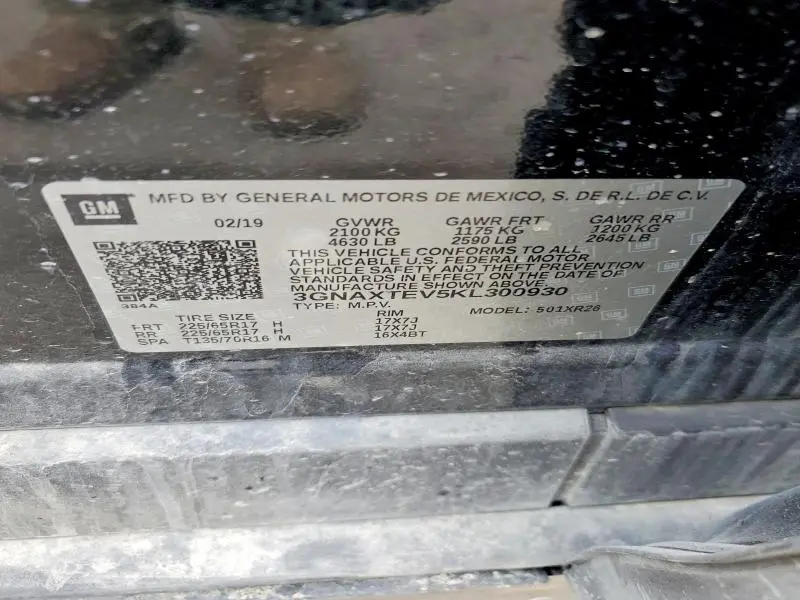2019 CHEVROLET EQUINOX LT  