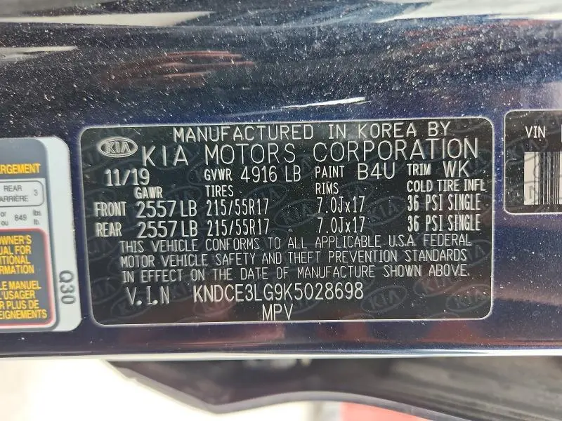 2019 KIA NIRO EX PREMIUM  