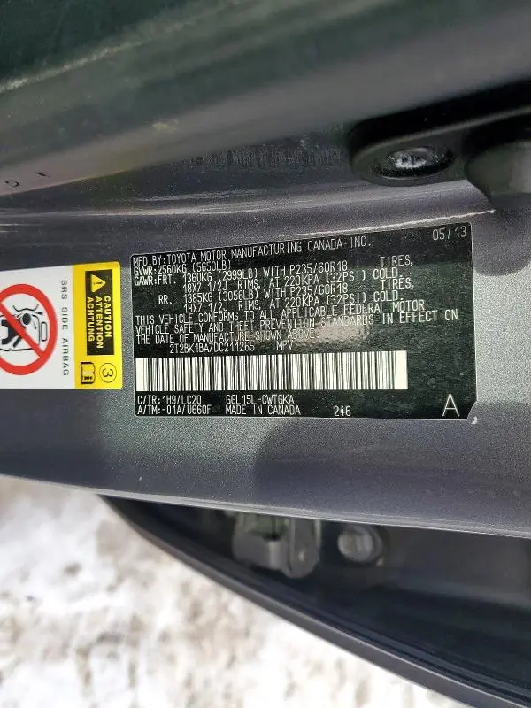 2013 LEXUS RX 350 BASE  