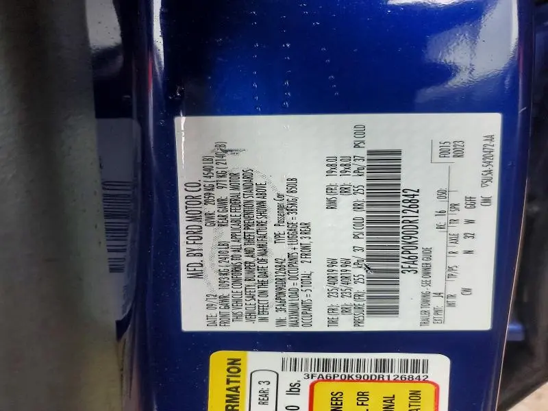 2013 FORD FUSION TITANIUM  