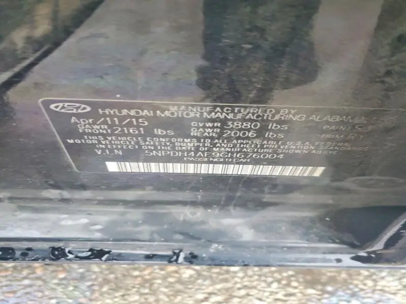 2016 HYUNDAI ELANTRA VALUE EDITION  