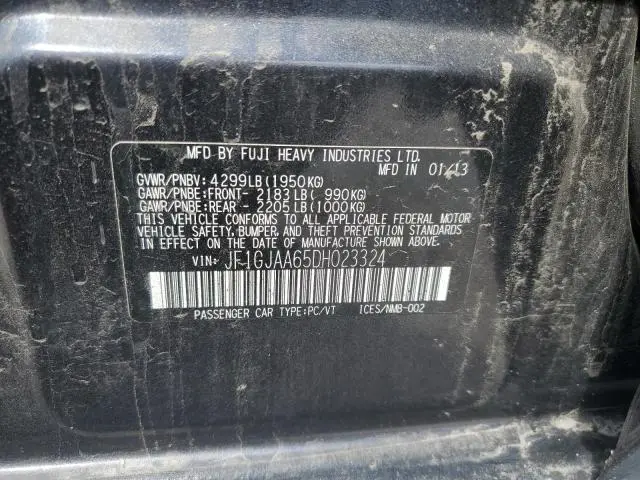 2013 SUBARU IMPREZA   