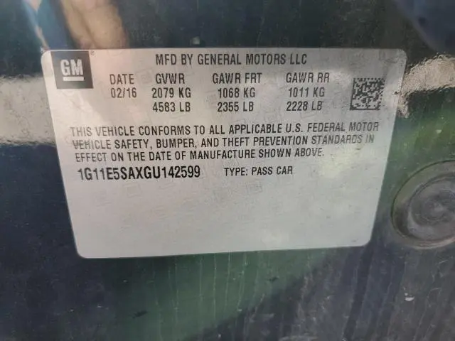 2016 CHEVROLET MALIBU LIMITED LTZ  