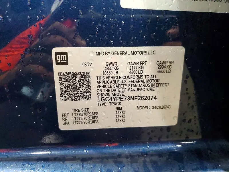 2022 CHEVROLET SILVERADO K2500 HEAVY DUTY LTZ  