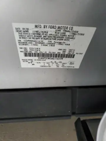 2010 FORD TAURUS SEL  