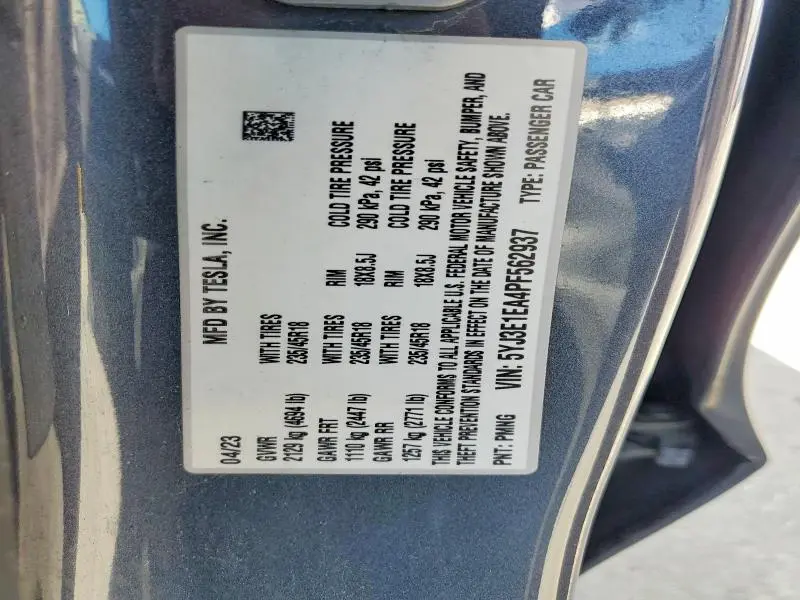 2023 TESLA MODEL 3   