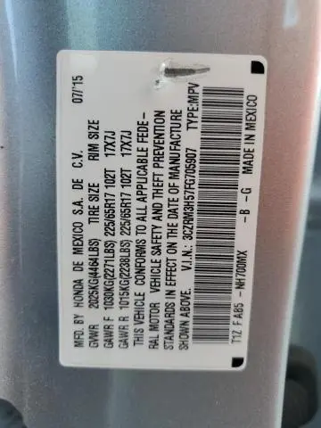 2015 HONDA CR-V EX  