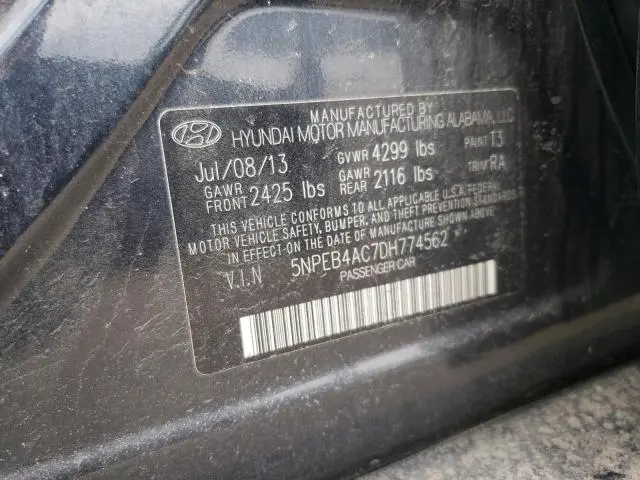 2013 HYUNDAI SONATA GLS  