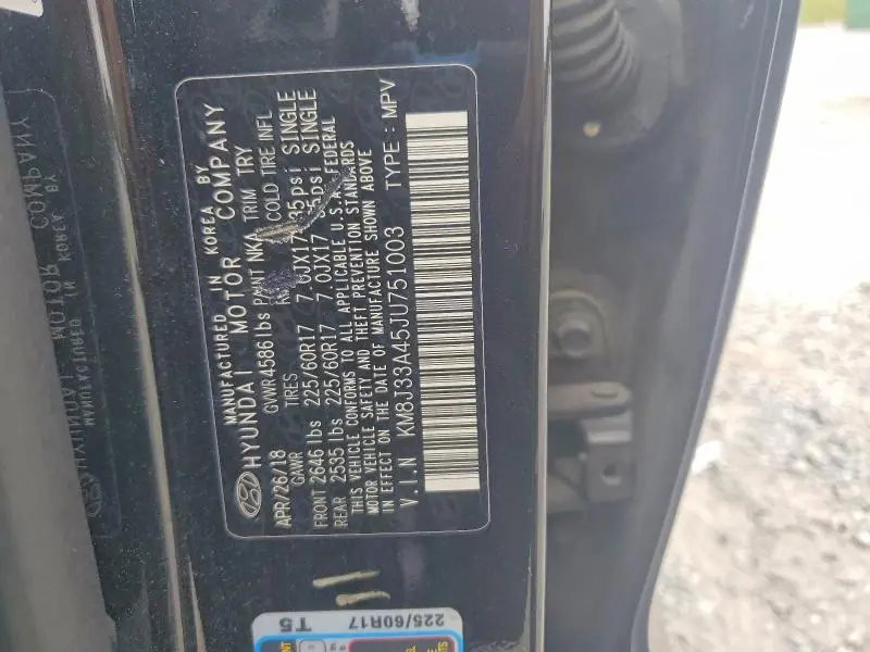 2018 HYUNDAI TUCSON SEL  