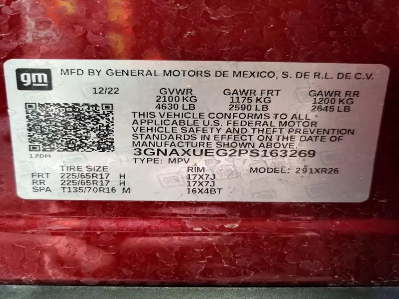 2023 CHEVROLET EQUINOX LT  