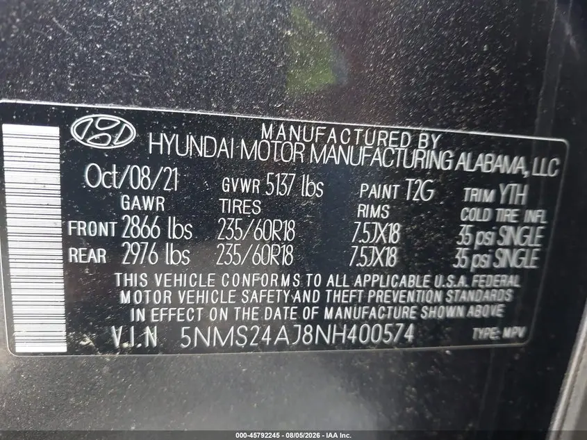 2022 HYUNDAI SANTA FE SEL