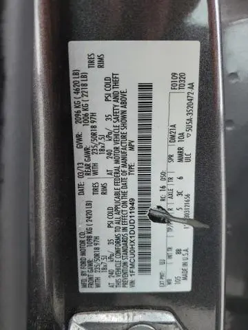 2013 FORD ESCAPE SEL  